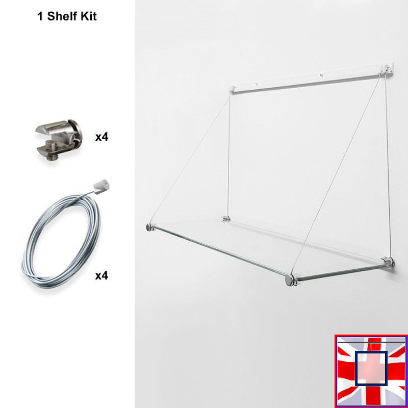 J Rail Shelf Kits (Cables & Supports Only) for Display