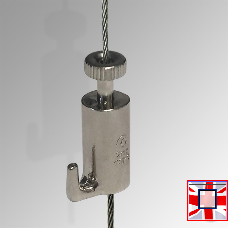 Cable Locking Self Hook (10kg Picture Hanger Pack of 10 Strong)