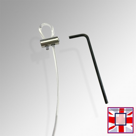 Perlon Loop & 'Clear' Cord, Transparent Nylon 2mm Picture Hanging Wire