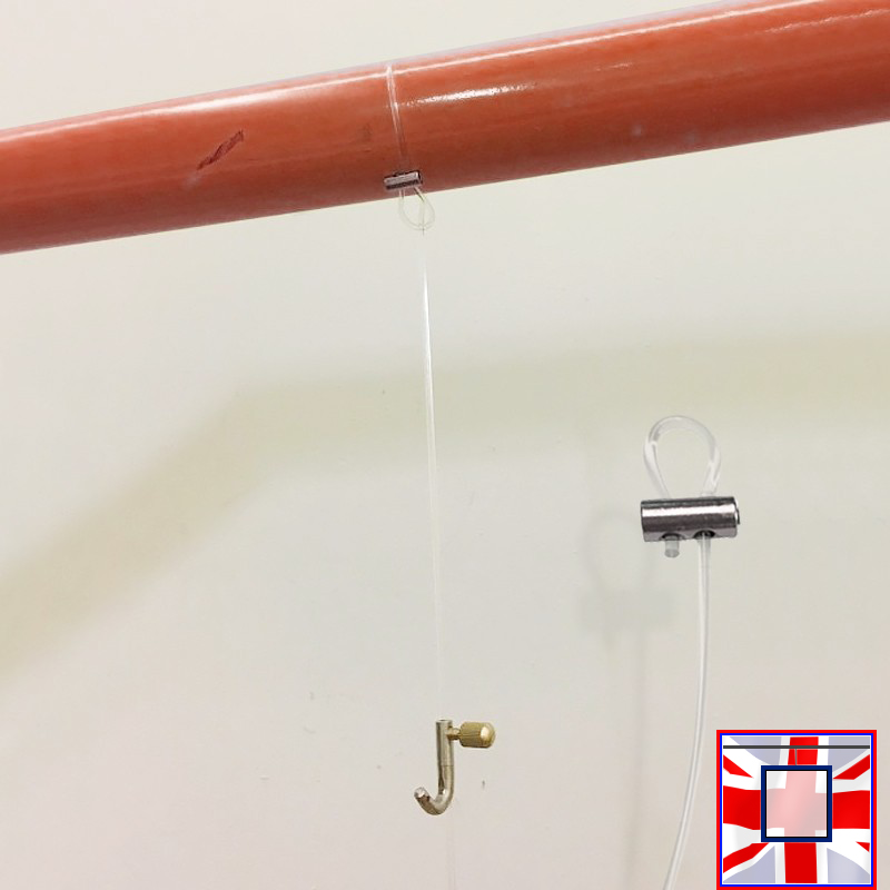 2mm Transparent Nylon Picture Wire – Loop & Perlon Clear Cord