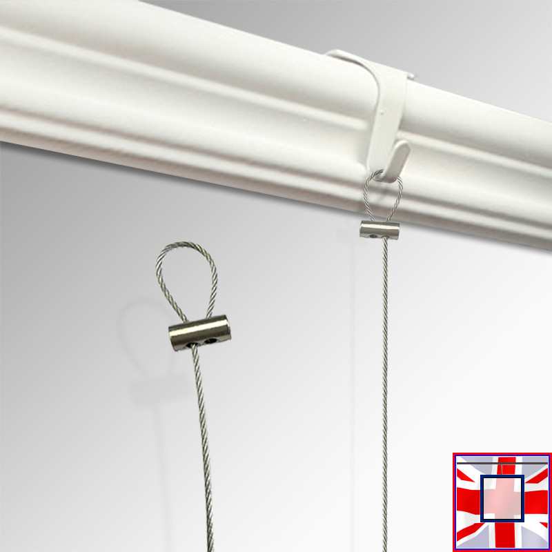 Steel Cable Loop & 1.5mm Heavy Duty Picture Hanging Wire