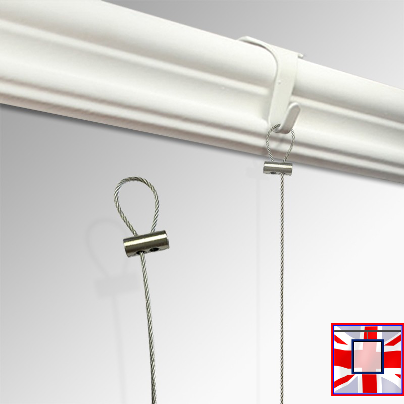 Heavy Duty 1.5mm Picture Hanging Wire, Loop & Steel Cable