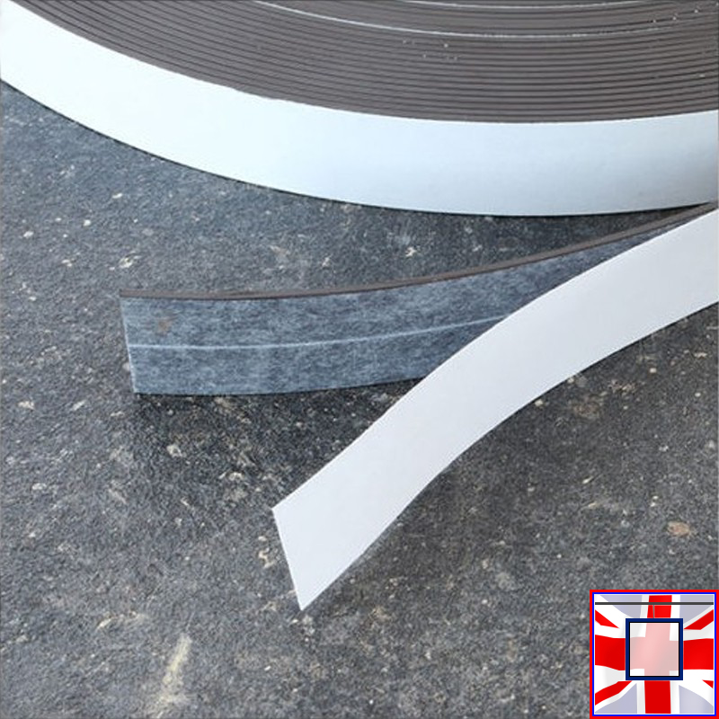 Self Adhesive Magnetic Tape, Indoor & Outdoor Magnet Strip with Sticky Side (Various Sizes)