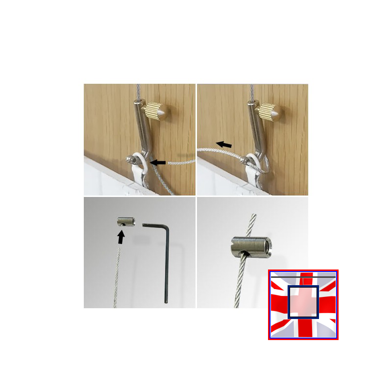 Anti-theft Picture Hanger 7kg (Pack of 10), Smart Mini Hook Security