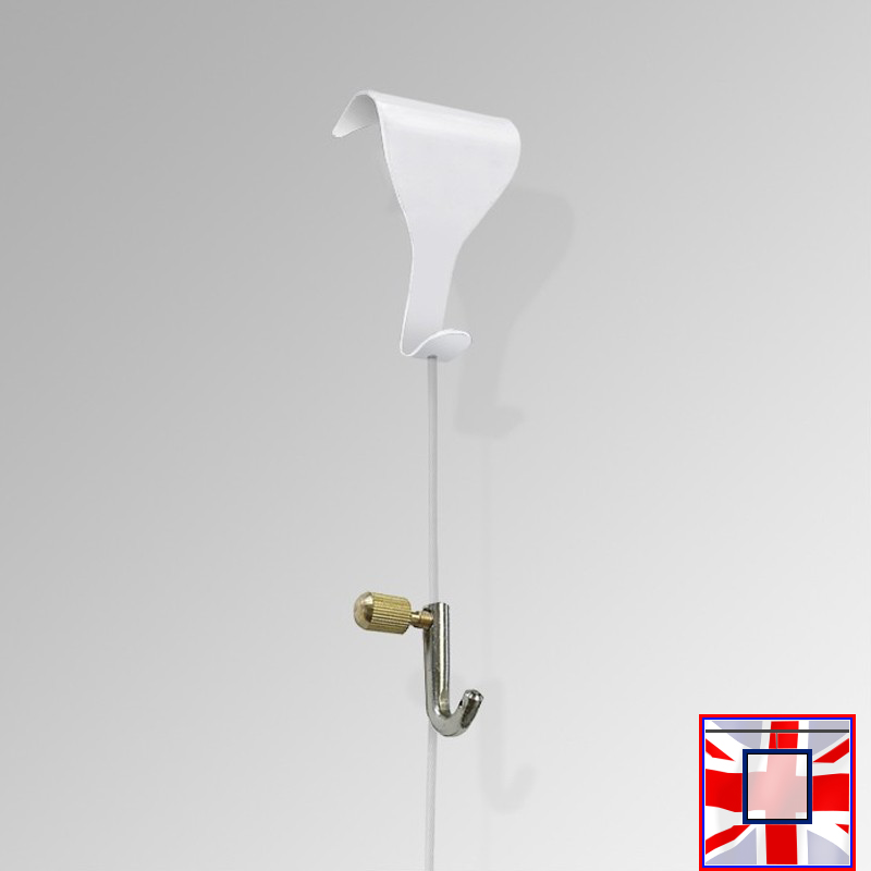 Wood Dado Picture Rail Hanging Set – Moulding Hook & Clear Nylon Cord