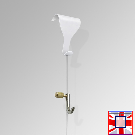 Wood Dado Picture Rail Hanging Set – Moulding Hook & Clear Nylon Cord