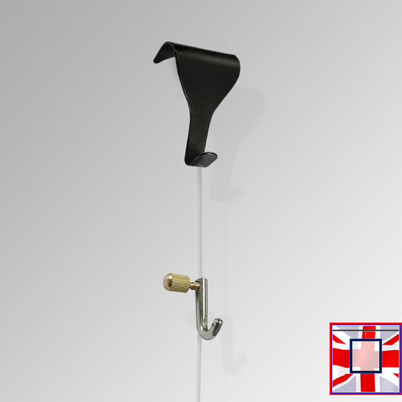 Wood Dado Picture Rail Hanging Set – Moulding Hook & Clear Nylon Cord