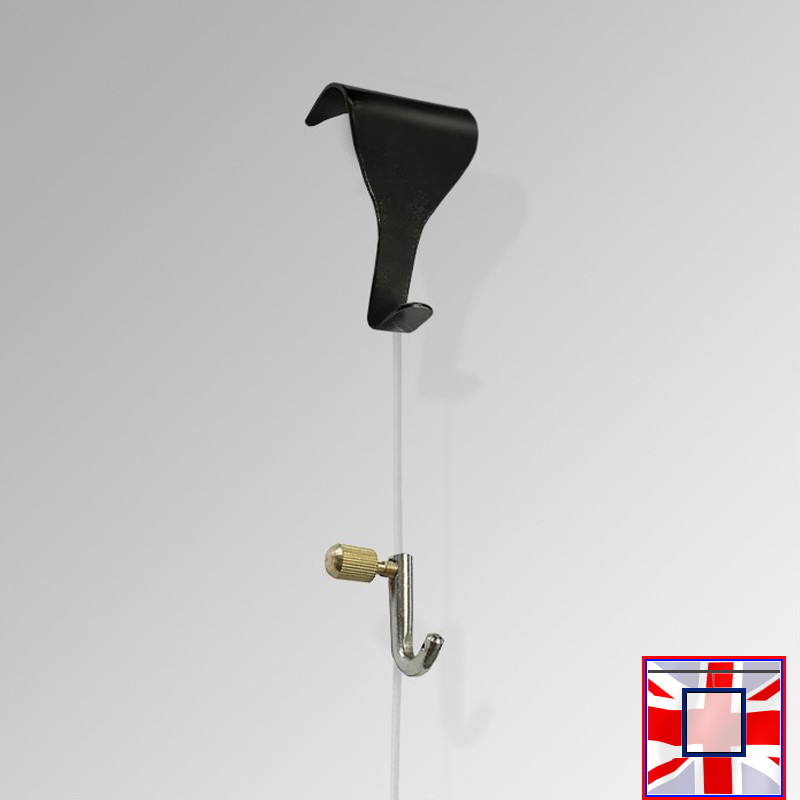 Wood Dado Picture Rail Hanging Set – Moulding Hook & Clear Nylon Cord