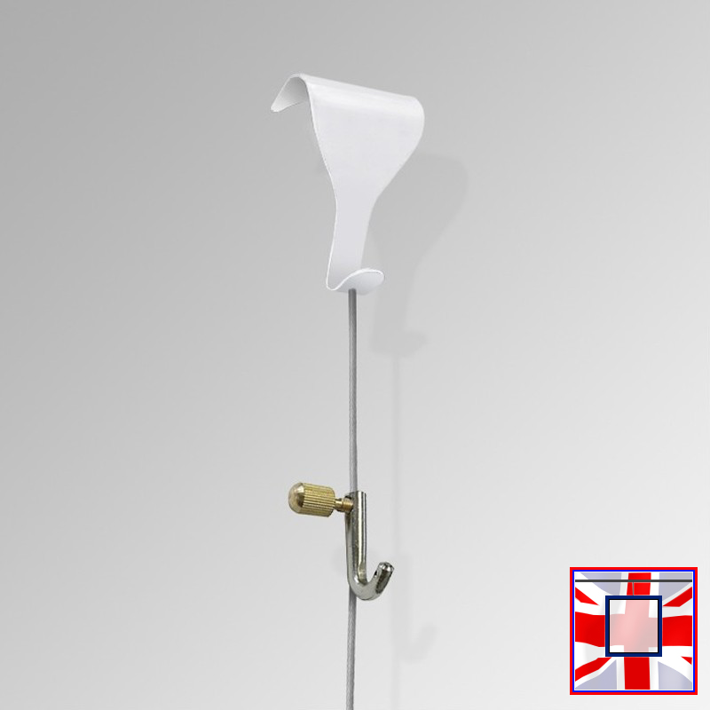 Steel Cable Hanging Wire Set for Wooden Dado Picture Rails & Moulding Hook