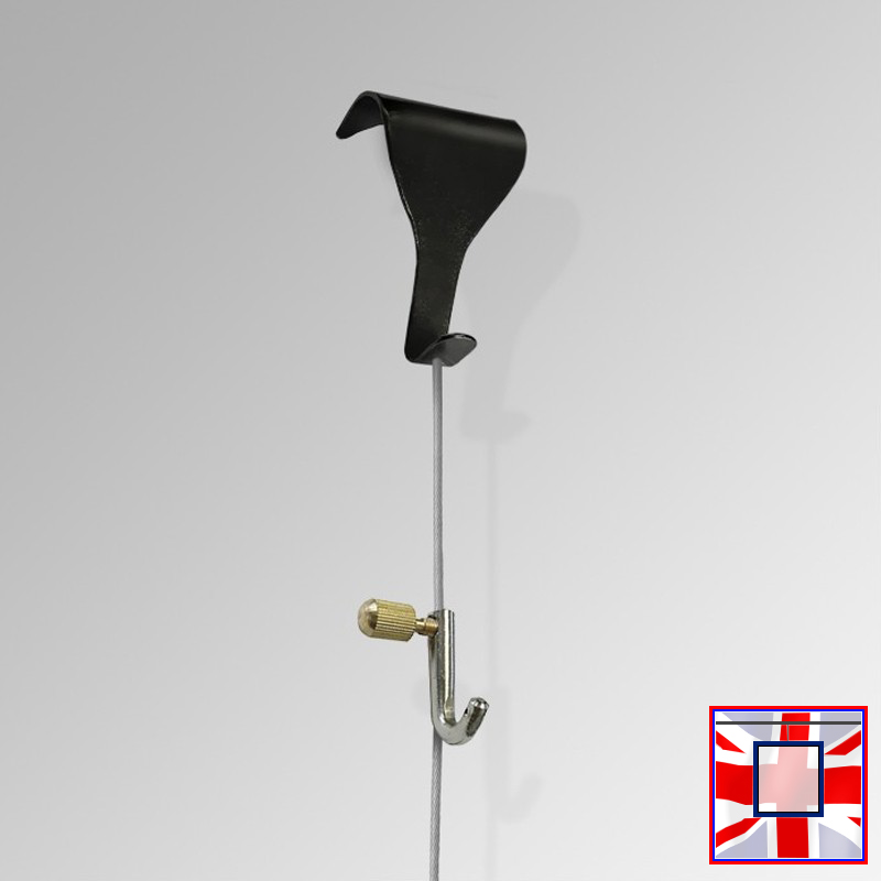 Steel Cable Hanging Wire Set for Wooden Dado Picture Rails & Moulding Hook