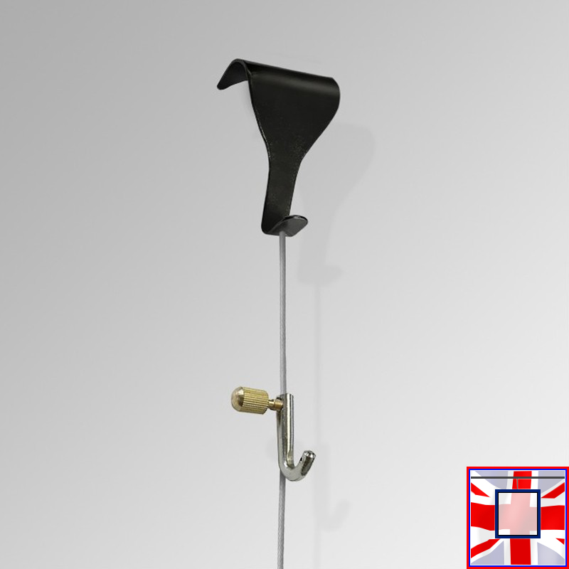 Steel Cable Kit & Moulding Hook, Hanging Wire Set & Wood Dado Picture Rail Hanger