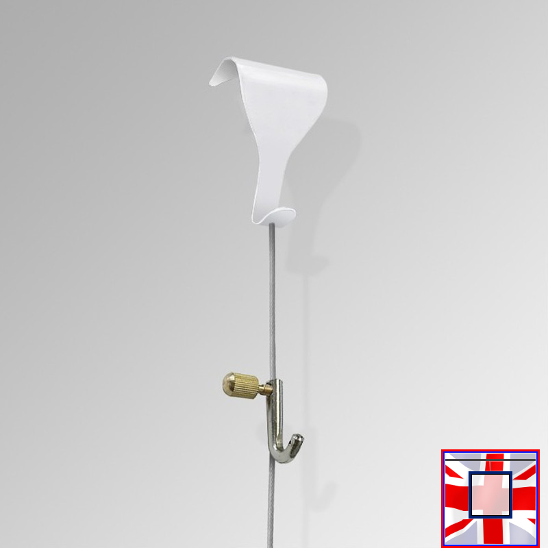 Steel Cable Hanging Wire Set for Wooden Dado Picture Rails & Moulding Hook