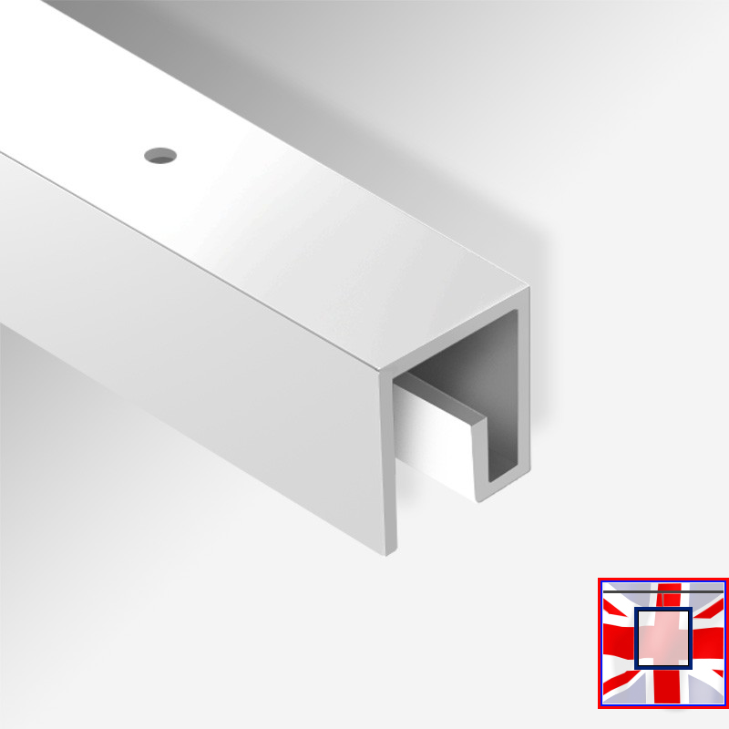 Strong & Discreet Ceiling Picture Rail, P Rail Track (80kg Capacity) – 2m & 3m