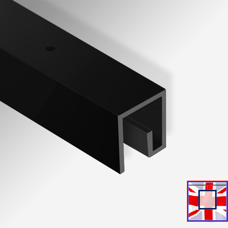 Strong & Discreet Ceiling Picture Rail, P Rail Track (80kg Capacity) – 2m & 3m