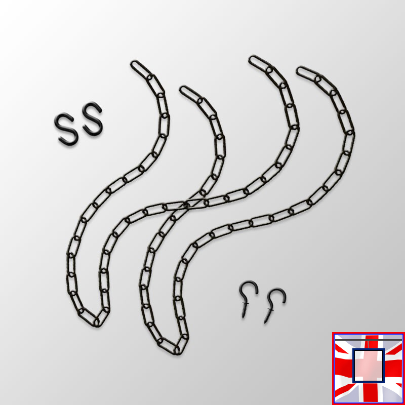 Black Hanging Chain Pipe Kit