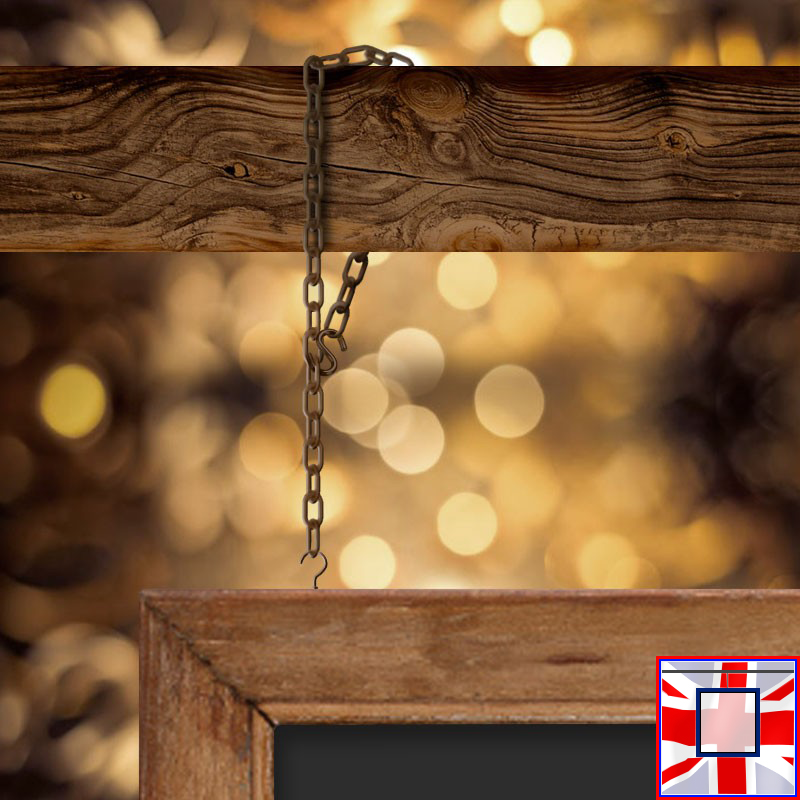 Brown Hanging Chain Pipe Kit