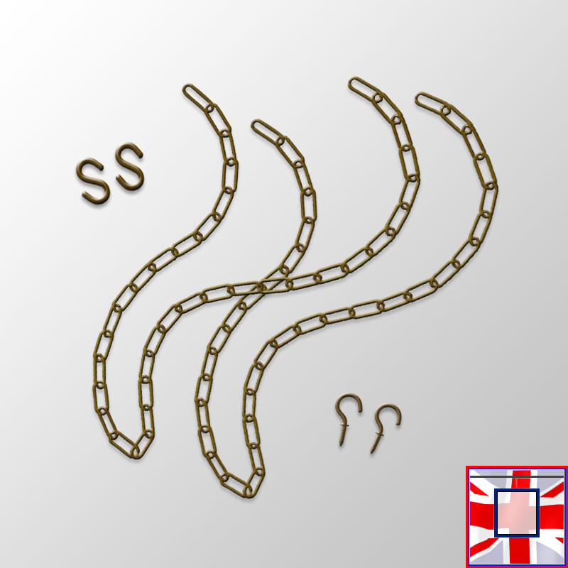Brown Hanging Chain Pipe Kit