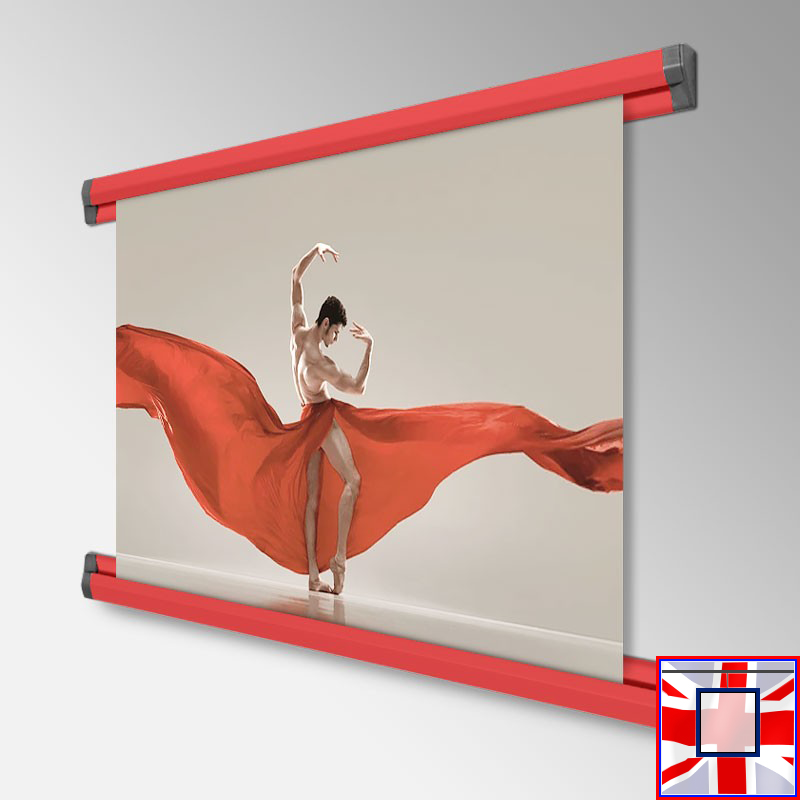 Top & Bottom Display Rail for Posters & Prints - Poster Hanging Tracks! (60cm, 85cm, 100cm, 150cm)