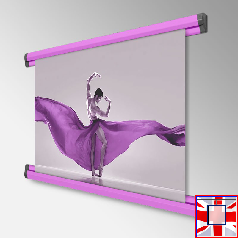 Top & Bottom Display Rail for Posters & Prints - Poster Hanging Tracks! (60cm, 85cm, 100cm, 150cm)