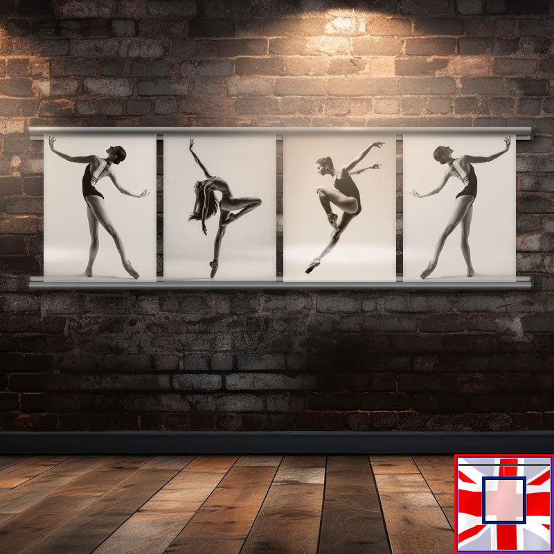 Top & Bottom Display Rail for Posters & Prints - Poster Hanging Tracks! (60cm, 85cm, 100cm, 150cm)