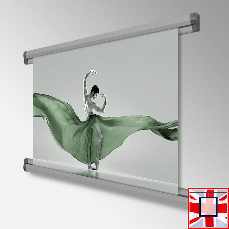 Hanging Poster Tracks - Display Rail for Posters & Prints (Top & Bottom) (60cm, 85cm, 100cm, 150cm)