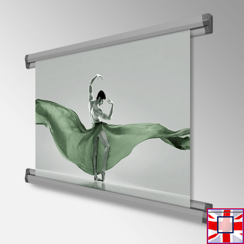 Top & Bottom Display Rail for Posters & Prints - Poster Hanging Tracks! (60cm, 85cm, 100cm, 150cm)