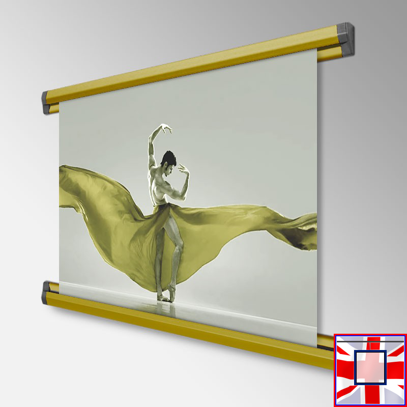 Top & Bottom Display Rail for Posters & Prints - Poster Hanging Tracks! (60cm, 85cm, 100cm, 150cm)