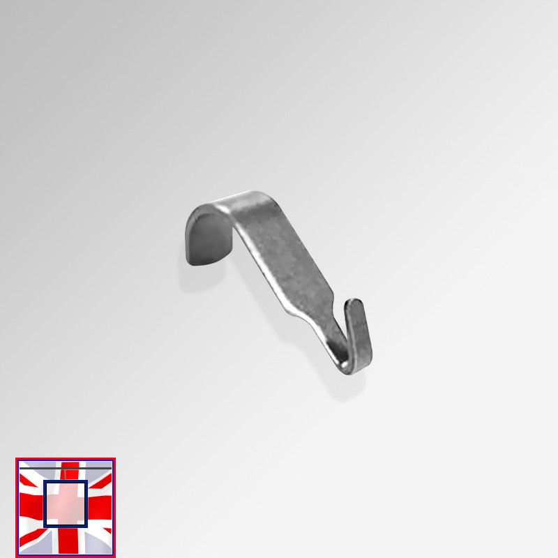 Poster Hanging Set Moulding Hook, Strap Hangers & Dado / Wooden Rail Hook Kit (Clear, White, Black)