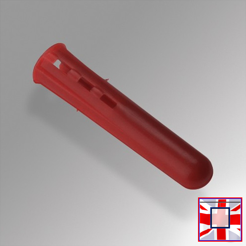 Red Standard Solid Wall Anchors