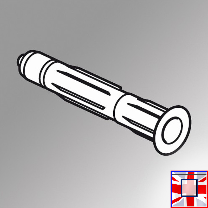 Red Rawlplug Wall Plugs, Standard (Solid & Brick Walls)