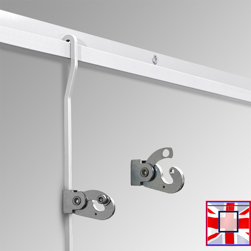 Security Hook for Hanging Rod, 40kg Anti-theft Picture Hanger (C Rail, J Rail & P Rail)