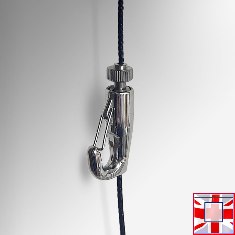 Strong Frame Hanger & Theft Delay for Self-Locking Captain Hook Security 30kg