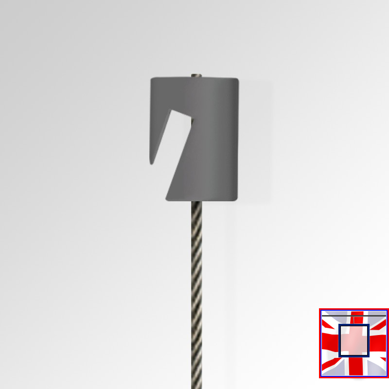 Heavy-Duty Picture Rail Ceiling Hanging Kit for Simple Carpet (C Rail Gallery System)