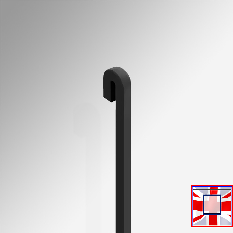 Steel Hanging Picture Rod, 4mm (C Rail, J Rail & P Rail) Straight Hanger