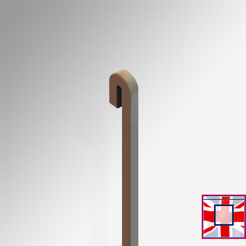 Steel Hanging Picture Rod, 4mm (C Rail, J Rail & P Rail) Straight Hanger