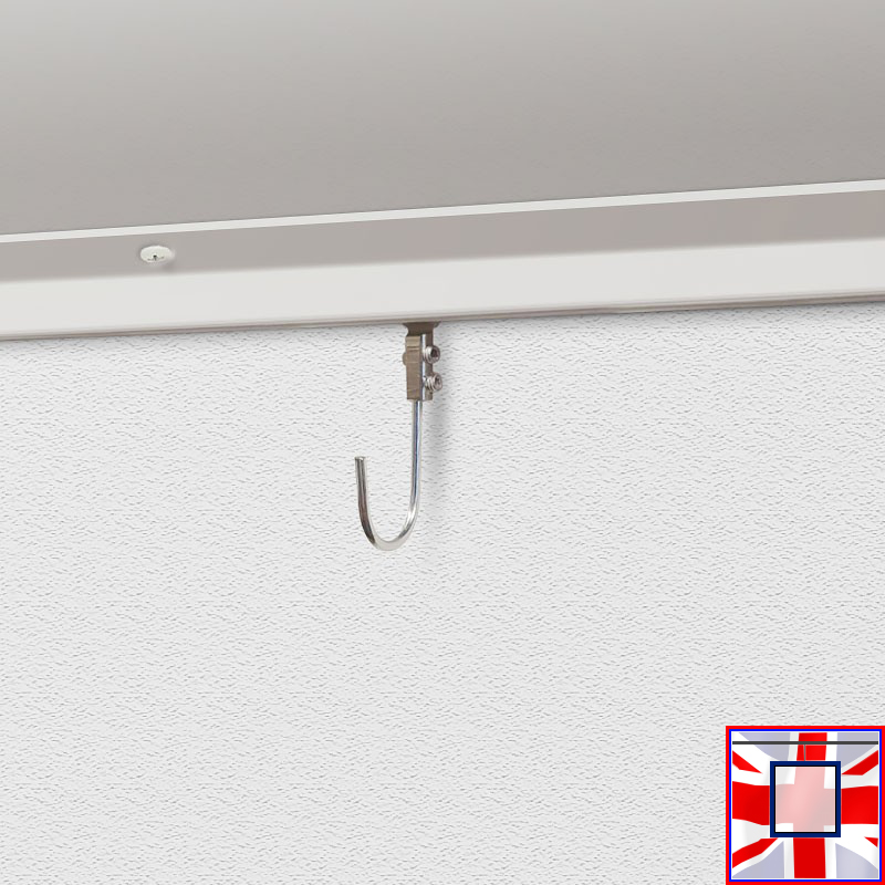Banner U Rail Kit (Eyelet Ceiling Set & Hooks Track Hanging)