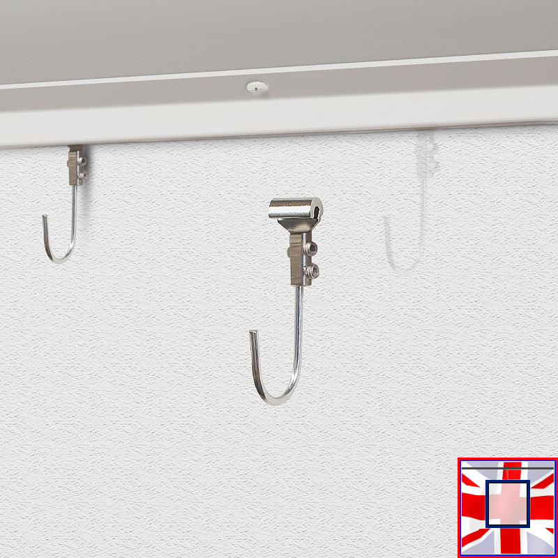 Banner U Rail Kit (Eyelet Ceiling Set & Hooks Track Hanging)
