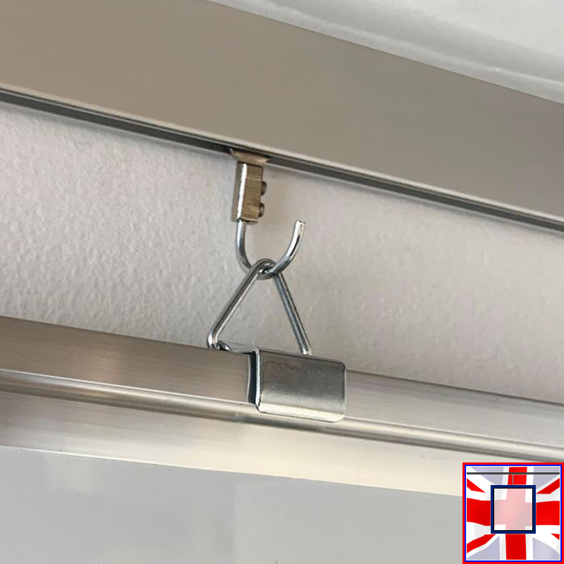 Clip Rail Kit White Board Hanging