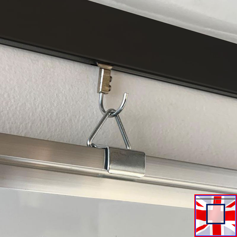 Clip Rail Kit White Board Hanging