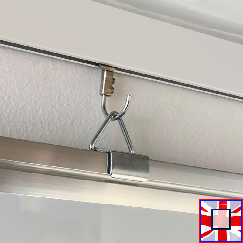 Clip Rail Kit White Board Hanging