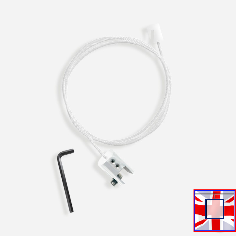 Panel Hanging Kits – White for J Rail, C Rail, P Rail Picture Systems