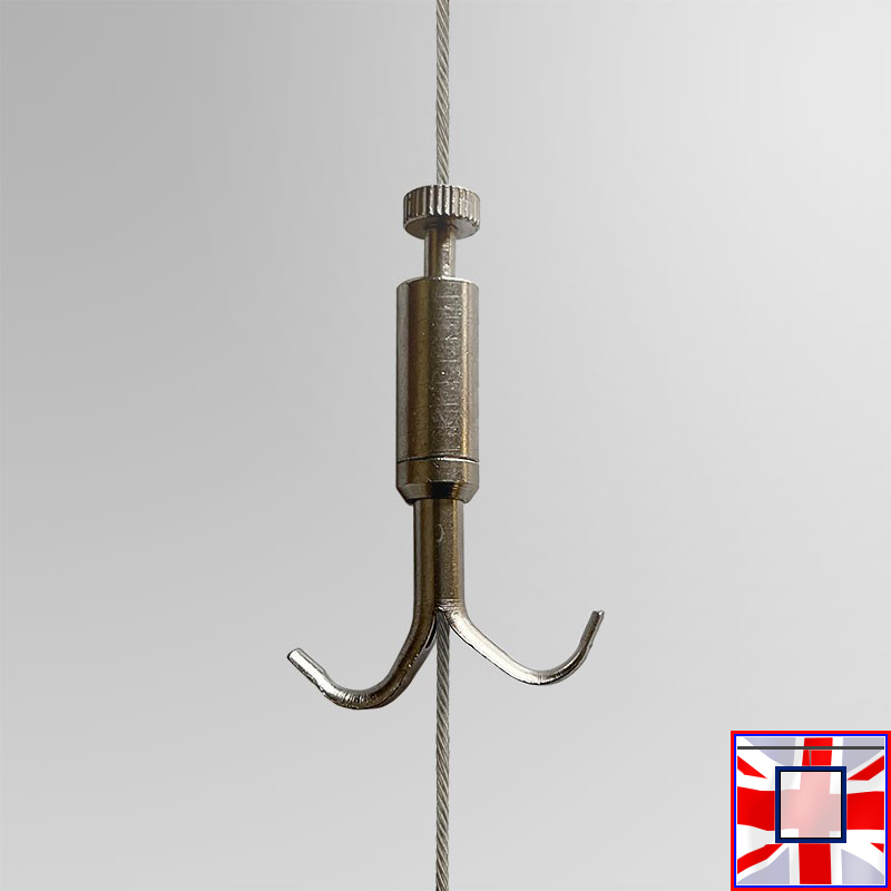 Double Captain Hook Window Display Picture Hook, 40KG