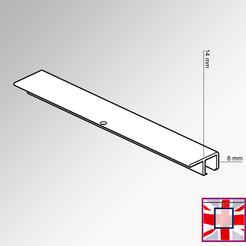 Track Set & Picture Hooks, 'All-in-one' U Rail Gallery System Kit 2m (Ceiling Hanging)