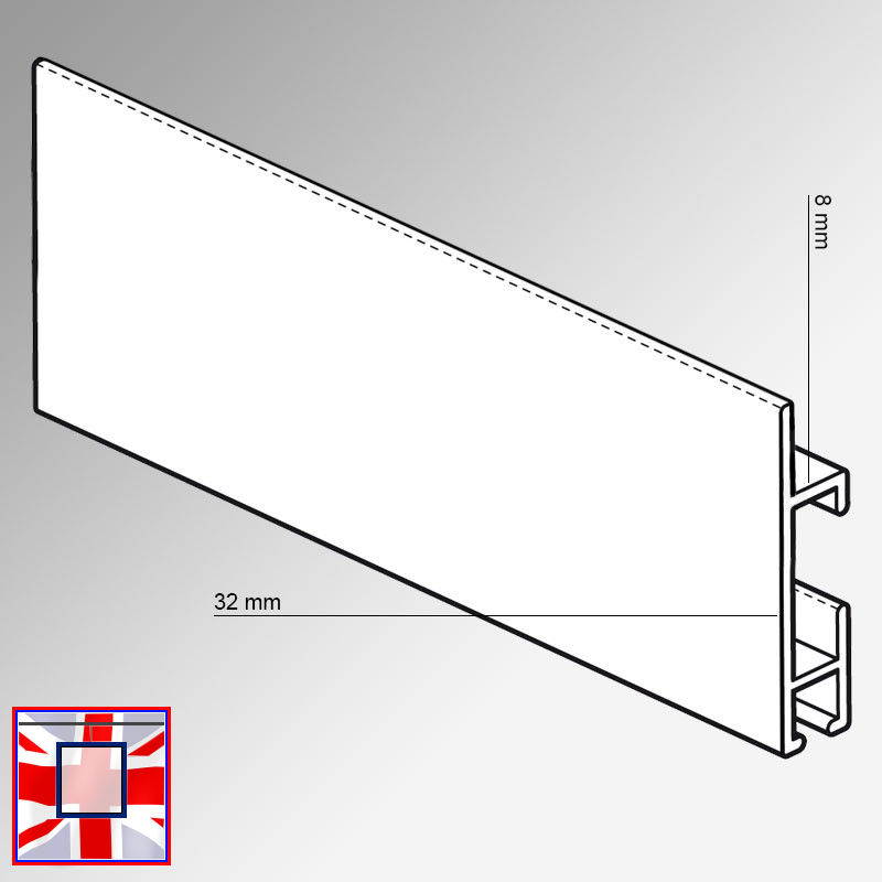 Max Clip Rail Long Kit, 3m Picture Rails & Hooks for Heavy Frames (Wall Hanging)