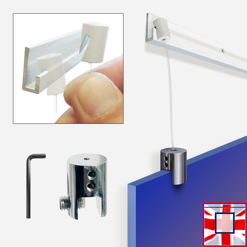 Hanging Automation Rails Picture Rails Panel Hanging Kits (J Rail Gallery System) – Picture ...