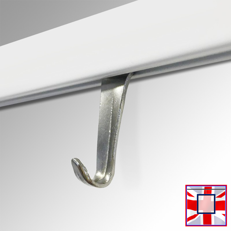 10kg Clip Rail Hook Anchor (Chrome), Picture Rail Hanger