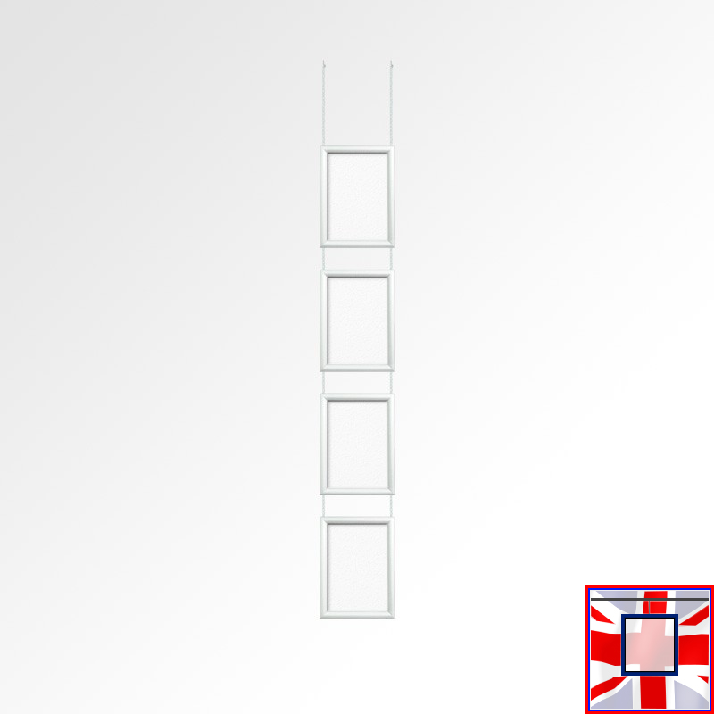 Picture Chain Kit – A4 Click Frame White Finish