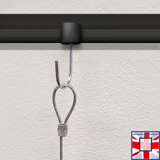 Basic Rail Anchor for J Rail, C Rail & P Rail – Compatible with Hanging Loops & Banner Eyelets