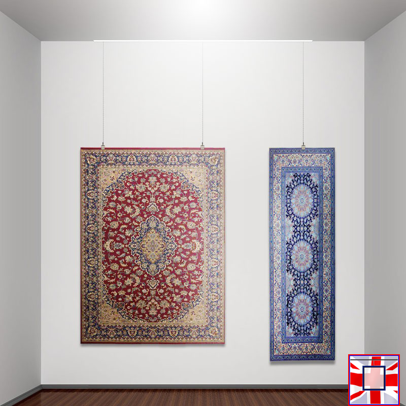 Rug Hanging Solution for C Rail Systems
