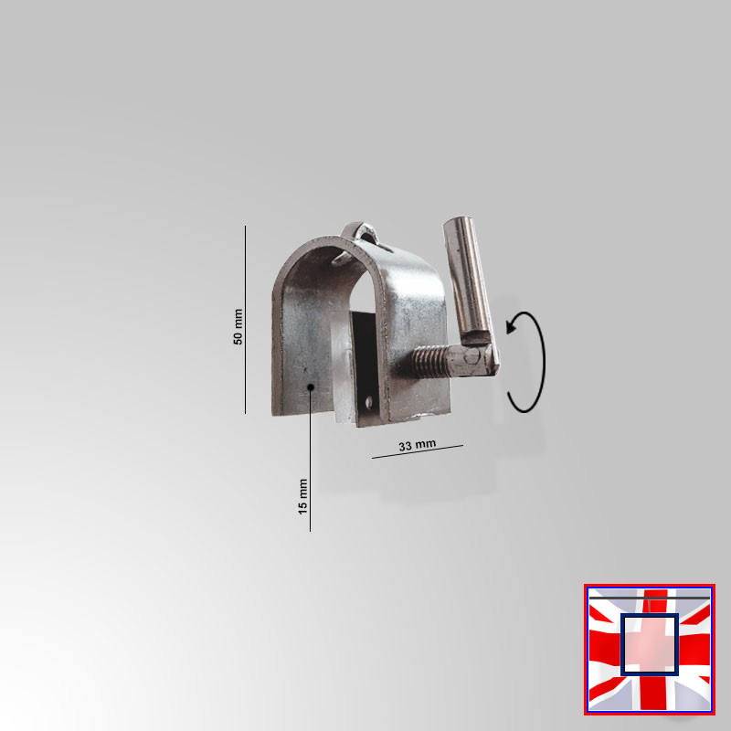 Fixed Hanger Rug Hanging Set – Ceiling & Wall Mounted with Cable & Clamps